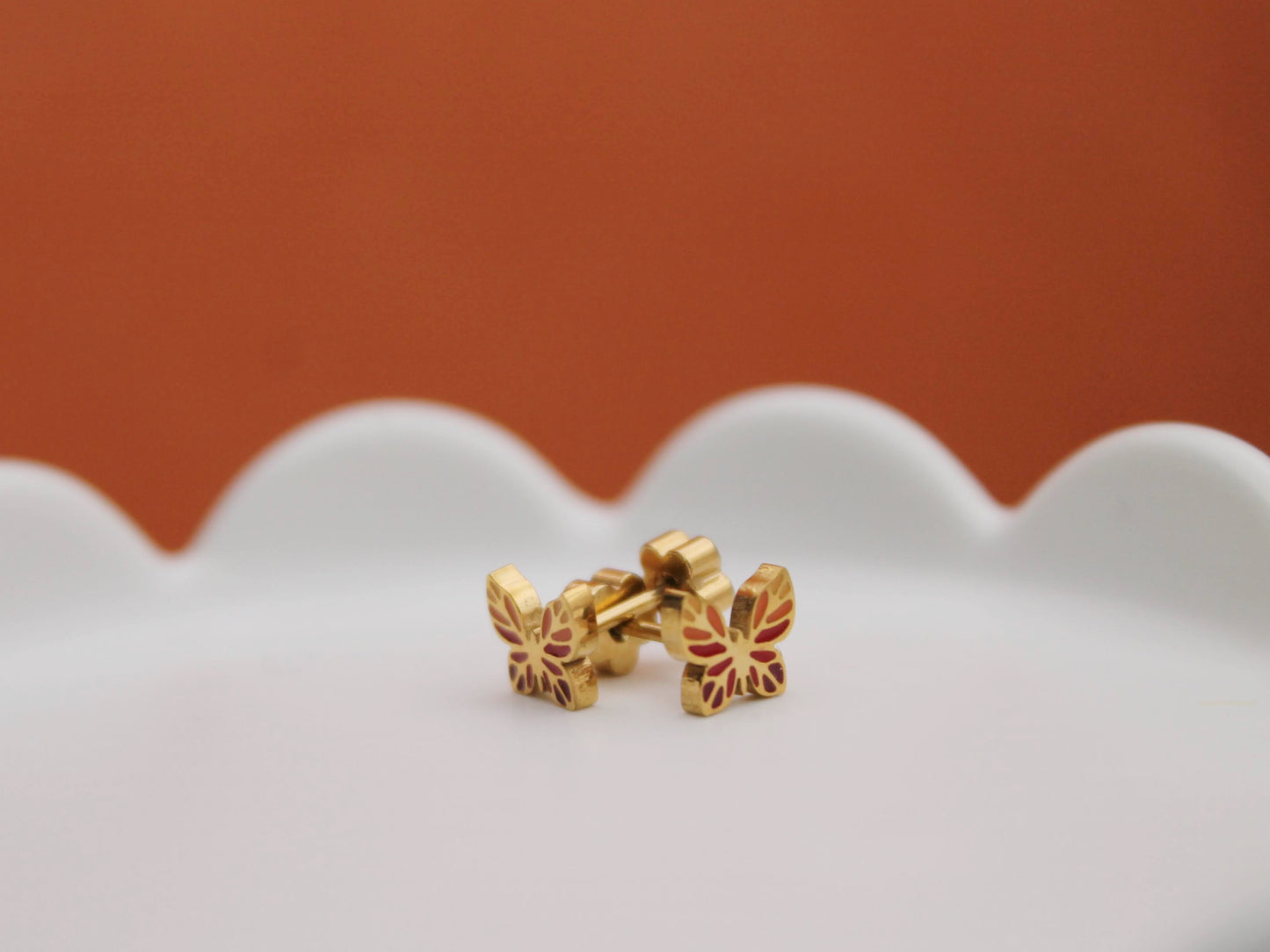 butterfly stud earrings